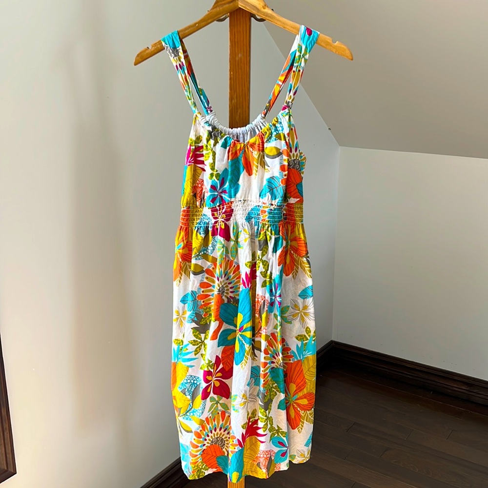 Tropical sundress - 100% cotton - size M